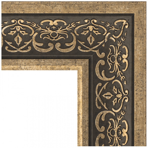 картинка Зеркало Evoform Definite 83х63 BY 3064 в багетной раме - Вензель серебряный 101 мм от магазина Сантехстрой