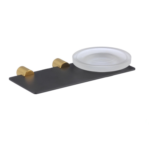 картинка Мыльница стеклянная с настенным держателем Savol (S-002159HB) от магазина Сантехстрой