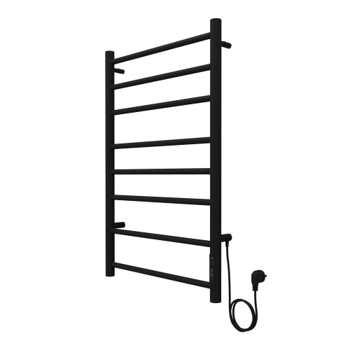 картинка Полотенцесушитель электрический AZARIO PARMA 500/800 8 секций, диммер справа, черный (AZ10858B) от магазина Сантехстрой