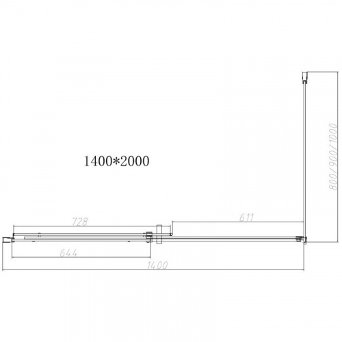 картинка Душевой уголок Vincea vsr-4d9014clb от магазина Сантехстрой
