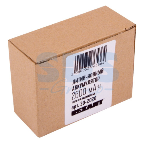 картинка Аккумулятор Li-ion 18650 3.7V 2600 mAH 10 шт.  REXANT от магазина Сантехстрой