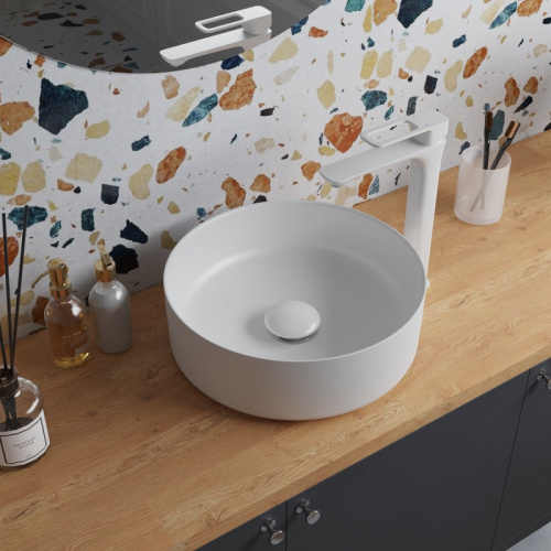 картинка Выпуск IDDIS для умывальника без перелива, белый матовый Optima Home (OPHWM00i88) от магазина Сантехстрой
