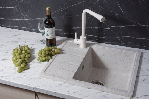 картинка Кухонная мойка c крылом 570х460мм Reflexion Plato RX1457TN, олово от магазина Сантехстрой