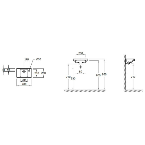 картинка Раковина Jacob Delafon Odeon Up 40 E4799G-00 Белая от магазина Сантехстрой