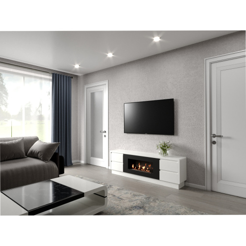 картинка Тумба с биокамином Firelight BFP/P-1700 lux белая от магазина Сантехстрой