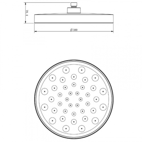 картинка Душевой комплект 300 мм Vincea Inspire VSFW-433TI2CH от магазина Сантехстрой