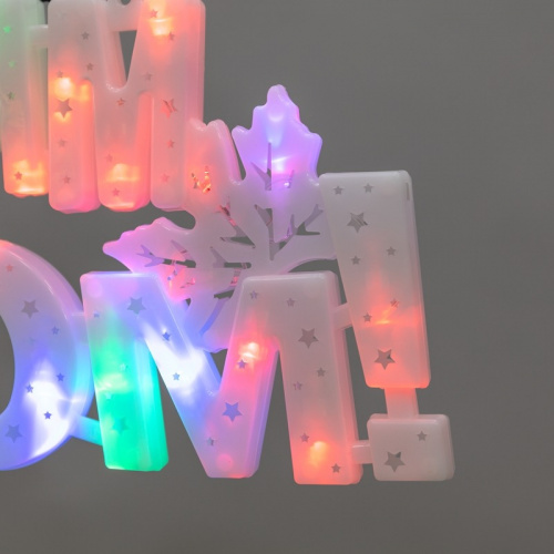 картинка Фигура светодиодная С НОВЫМ ГОДОМ 35LED,  цвет свечения МУЛЬТИКОЛОР (RG/RB),  размер 42x19см от магазина Сантехстрой