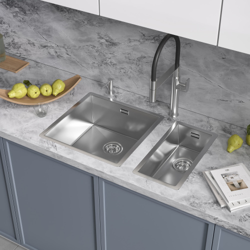 картинка Кухонная мойка Reflexion Como RX2044SS полированная сталь от магазина Сантехстрой