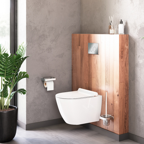 картинка DX22C1700SC Apollo подвесной унитаз без ободка с сиденьем микролифт от магазина Сантехстрой