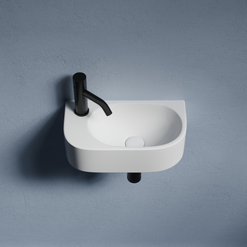 картинка CN6066R Умывальник подвесной прямоугольный (чаша справа, отверстие под смеситель слева) Element 400* от магазина Сантехстрой