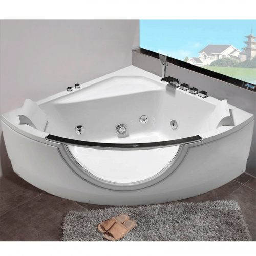 картинка Акриловая ванна Orans 137x137 62118M0 с гидромассажем от магазина Сантехстрой