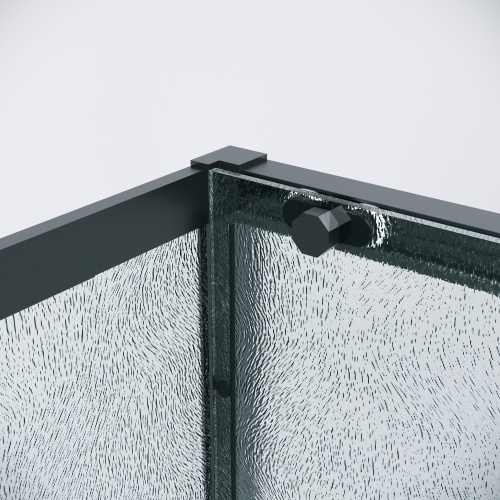 картинка Боковая стенка Grossman Style 200.K33.05.80.21.02 (80х195) черный матовый,стекло шиншилла, 1 место от магазина Сантехстрой