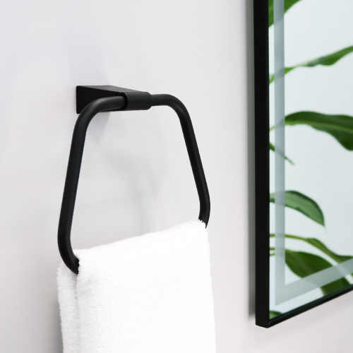 картинка Зеркало FIXSEN с подсветкой LED прямоугольное 80х60 см черное (FX-2080B) от магазина Сантехстрой