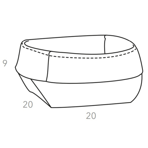 картинка ADJ Корзина для хлеба, 20x20xH9 см., цвет: коньяк/бордо от магазина Сантехстрой