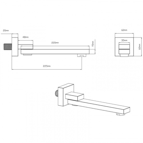 картинка Душевой комплект 247 мм Vincea Inspire VSFW-433TI1CH от магазина Сантехстрой