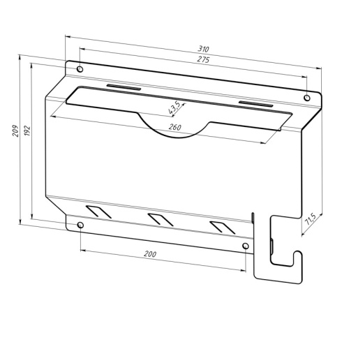 картинка Держатель для угловых шлифмашинок до 230мм,  настенный,  с крючками,  черный REXANT от магазина Сантехстрой