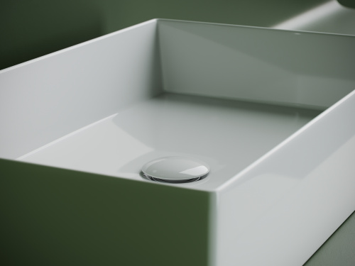 картинка Раковина-столешница Ceramica Nova цвет Белый Прямоугольная CN6070 от магазина Сантехстрой