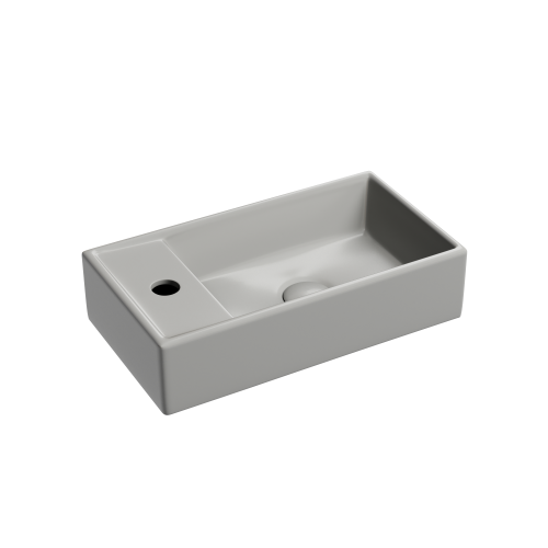 картинка CN6051RMH Умывальник подвесной прямоугольный (чаша справа, отверстие под смеситель слева) цвет антра от магазина Сантехстрой