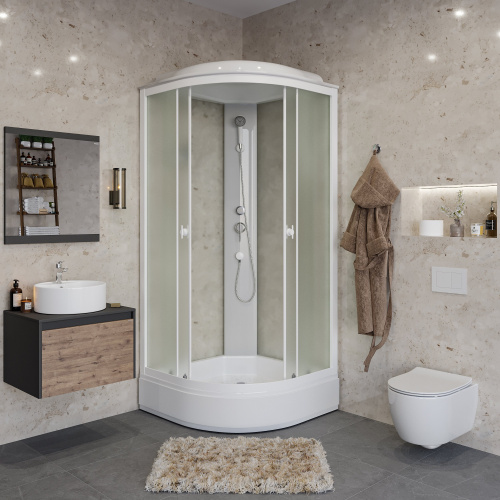 картинка Душ.каб. Niagara Promo P90/26/MT (900х900х2150) 4 места от магазина Сантехстрой