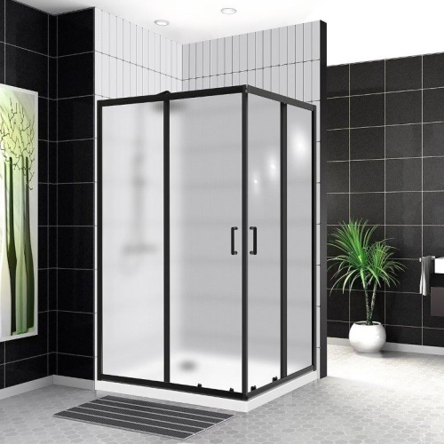 картинка Душевой уголок BelBagno UNO-195-AH-2-120/90-P-NERO от магазина Сантехстрой