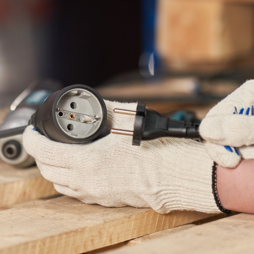 картинка Розетка переносная влагозащищенная,  с/з,  16 А,  IP20/44 каучук REXANT от магазина Сантехстрой