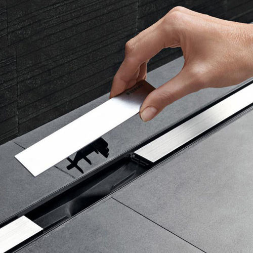 картинка Душевой лоток Geberit CleanLine 20 154.451.KS.1 Нержавеющая сталь от магазина Сантехстрой