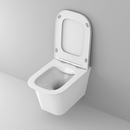 картинка Унитаз Grossman Classic GR-4463S подвесной Белый глянец с сиденьем Микролифт от магазина Сантехстрой