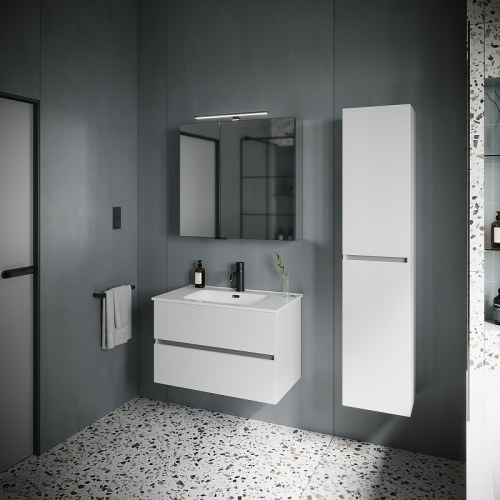 картинка Шкаф пенал Sancos Urban 35 PUR35W подвесной Белый глянец от магазина Сантехстрой