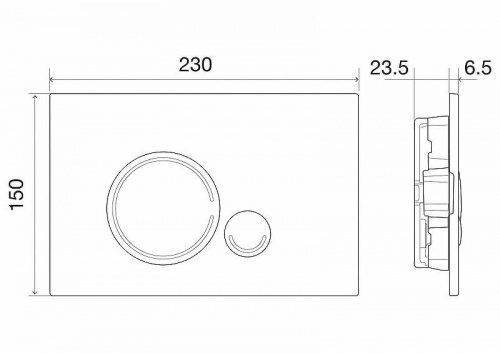 картинка Клавиша смыва BelBagno Sfera BB016-SR-CHROME.M Хром матовый от магазина Сантехстрой