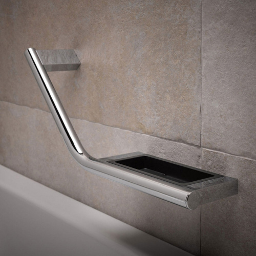 картинка Поручень Keuco Plan 45 L 14909 012037 с мыльницей Хром от магазина Сантехстрой