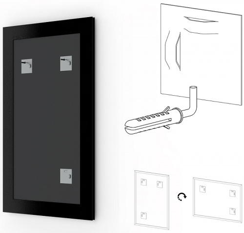 картинка Зеркало Evoform Definite 77х57 BY 0643 в багетной раме - Золотой бамбук 24 мм от магазина Сантехстрой