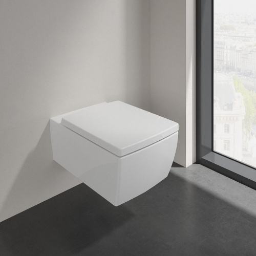 картинка Сиденье для унитаза Villeroy&Boch Memento 2.0 8M24S101 Белое с микролифтом от магазина Сантехстрой