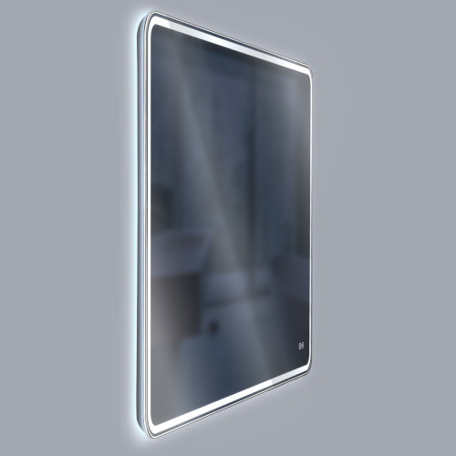 картинка Зеркало LED VLM-3VC100-2 1000×800 c сенсорным выключателем и диммером, с функцией антизапотевания от магазина Сантехстрой