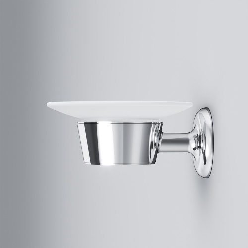 картинка A8034200 Like, Стеклянная мыльница с настенным держателем от магазина Сантехстрой