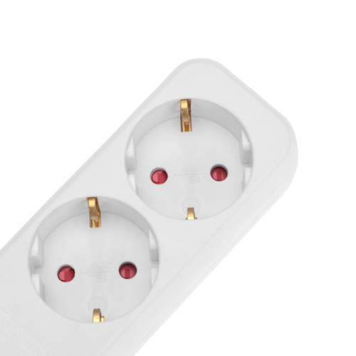 картинка Удлинитель STANDARD 3 гнезда,  1,5м,  3х1,0мм²,  с/з,  с выключателем,  белый REXANT от магазина Сантехстрой