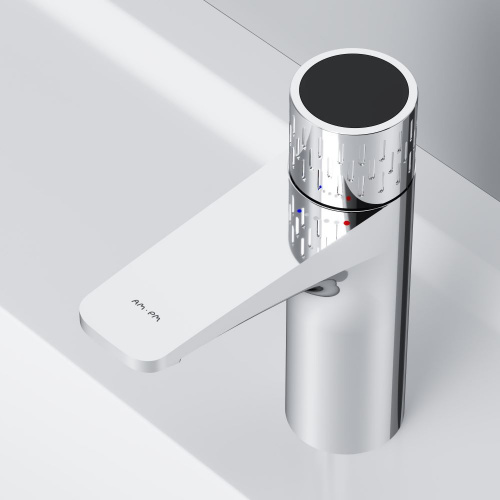 картинка F90A02400 Gem Смеситель для умывальника с индикацией температуры, хром, шт. от магазина Сантехстрой