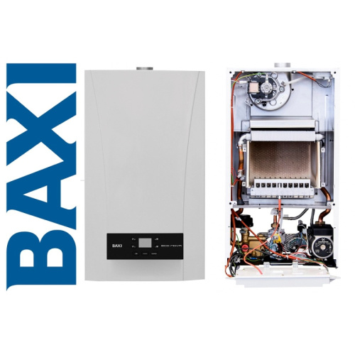 картинка Котел газовый настенный BAXI ECO-4s 1.24F одноконтурный с закрытой камерой сгорания 24 кВт от магазина Сантехстрой