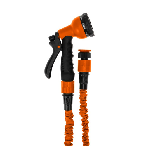 картинка Набор поливочный,  растягивающийся шланг 45 м,  пистолет 7 режимов,  соединитель ЧЕТЫРЕ СЕЗОНА от магазина Сантехстрой