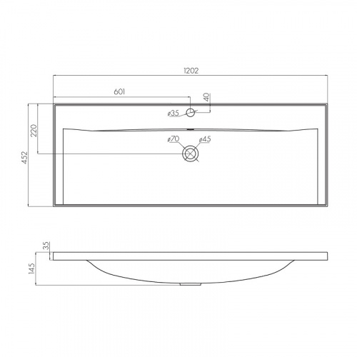 картинка Раковина AQUATON Айрис 120, белая (1A729631AG010) от магазина Сантехстрой