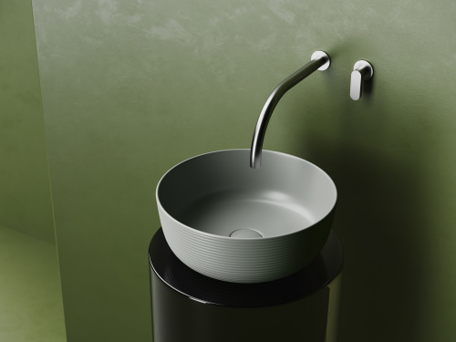 картинка Раковина-столешница Ceramica Nova цвет Антрацит Круглая CN6073MH от магазина Сантехстрой