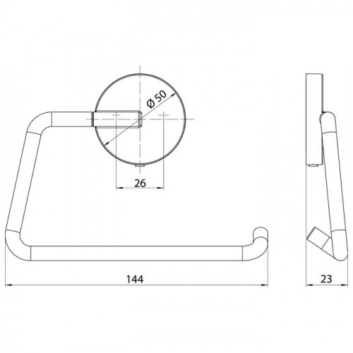 картинка Emco Round Держатель туалетной бумаги без крышки, цвет белый от магазина Сантехстрой