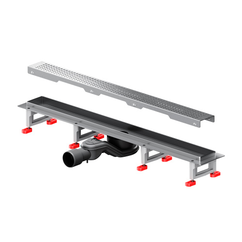 картинка W01SC-P11-070-01SB MasterFlow Трап для душа линейный универс затвор Cut Gradient 70см цвет сталь мат от магазина Сантехстрой