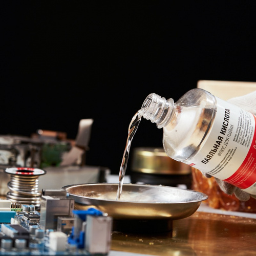 картинка Флюс для пайки REXANT,  ПАЯЛЬНАЯ КИСЛОТА,  500 мл,  флакон от магазина Сантехстрой