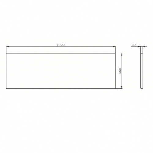 картинка W94A-170-075W-P X-Joy панель фронтальная для ванны 170х70/75 от магазина Сантехстрой