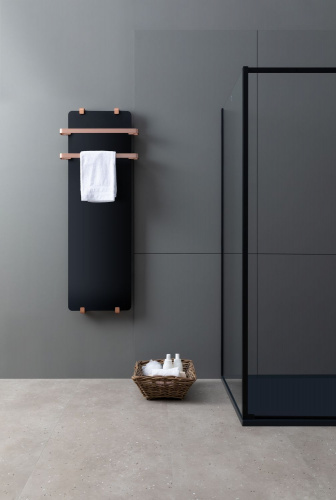 картинка Полотенцесушитель электрический Allen Brau Infinity 120x44 с рейлингом 2.0 и креплением, медь браш от магазина Сантехстрой