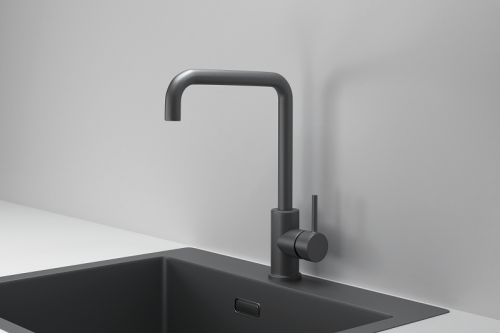 картинка Смеситель для кухни GRANULA (7110, ГРАФИТ МАТОВЫЙ) от магазина Сантехстрой