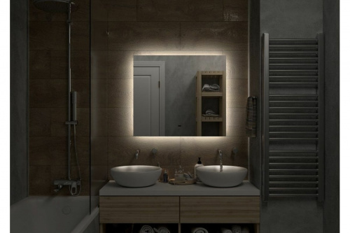 картинка Зеркало с подсветкой Art&Max Perugia 800x800 AM-Per-800-800-DS-F от магазина Сантехстрой