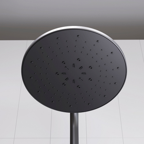 картинка D0710522 Futura душевая система с ванно душевым ТМС смесителем, черный от магазина Сантехстрой