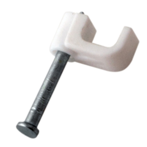 картинка Крепеж кабеля плоский 4 х 2 мм,  белый (упак.  50 шт) REXANT от магазина Сантехстрой