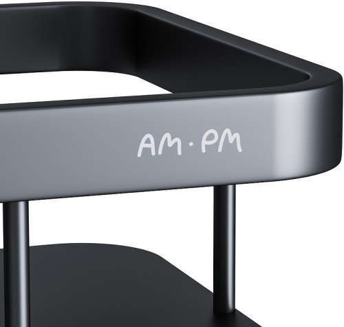 картинка A7453222 Sense L Полка для душа прямая двухъярусная, черный, шт от магазина Сантехстрой